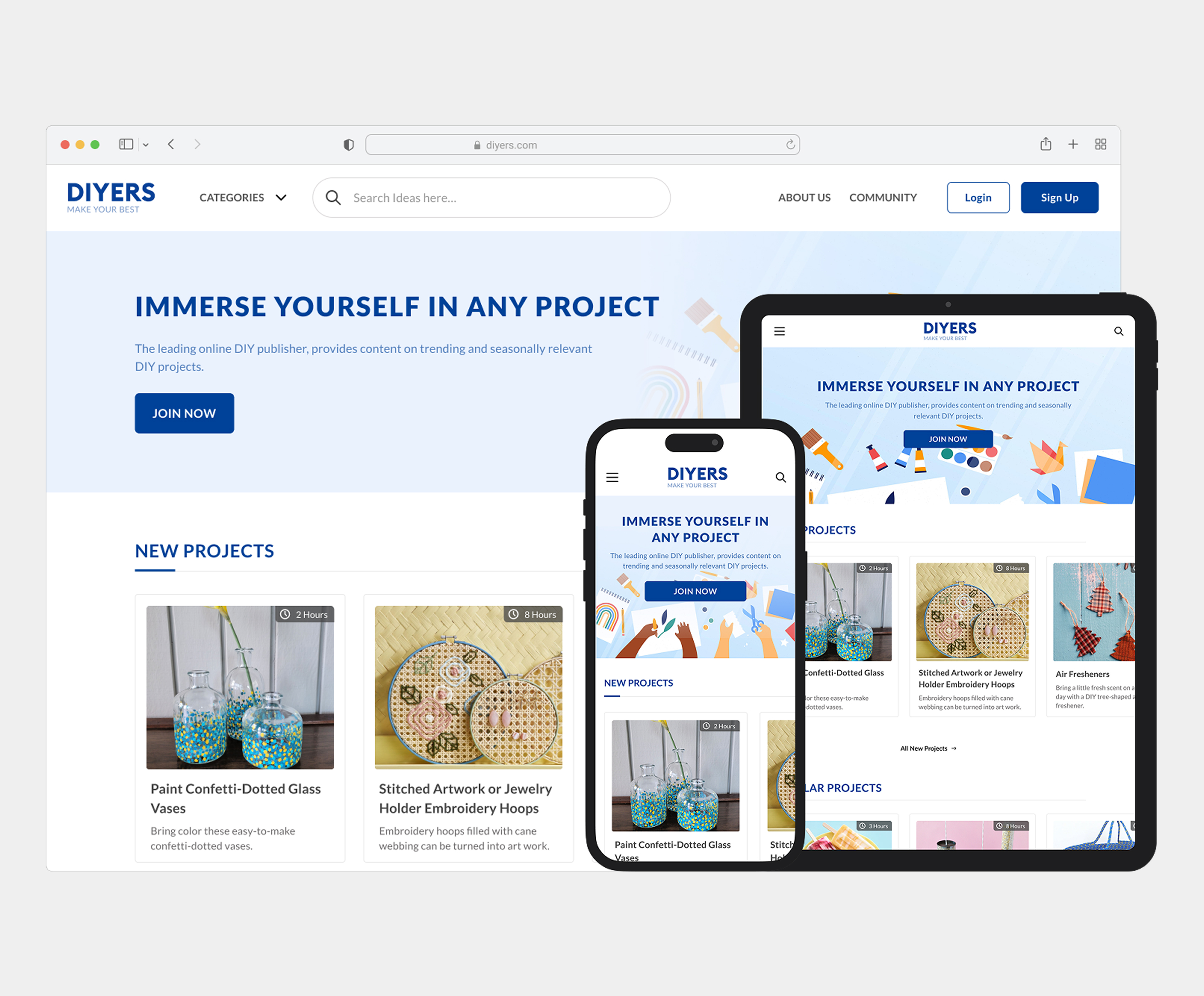 DIY Tutorials Responsive Website