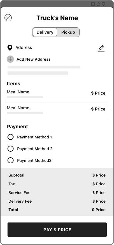 Food Truck Delivery App Case Study