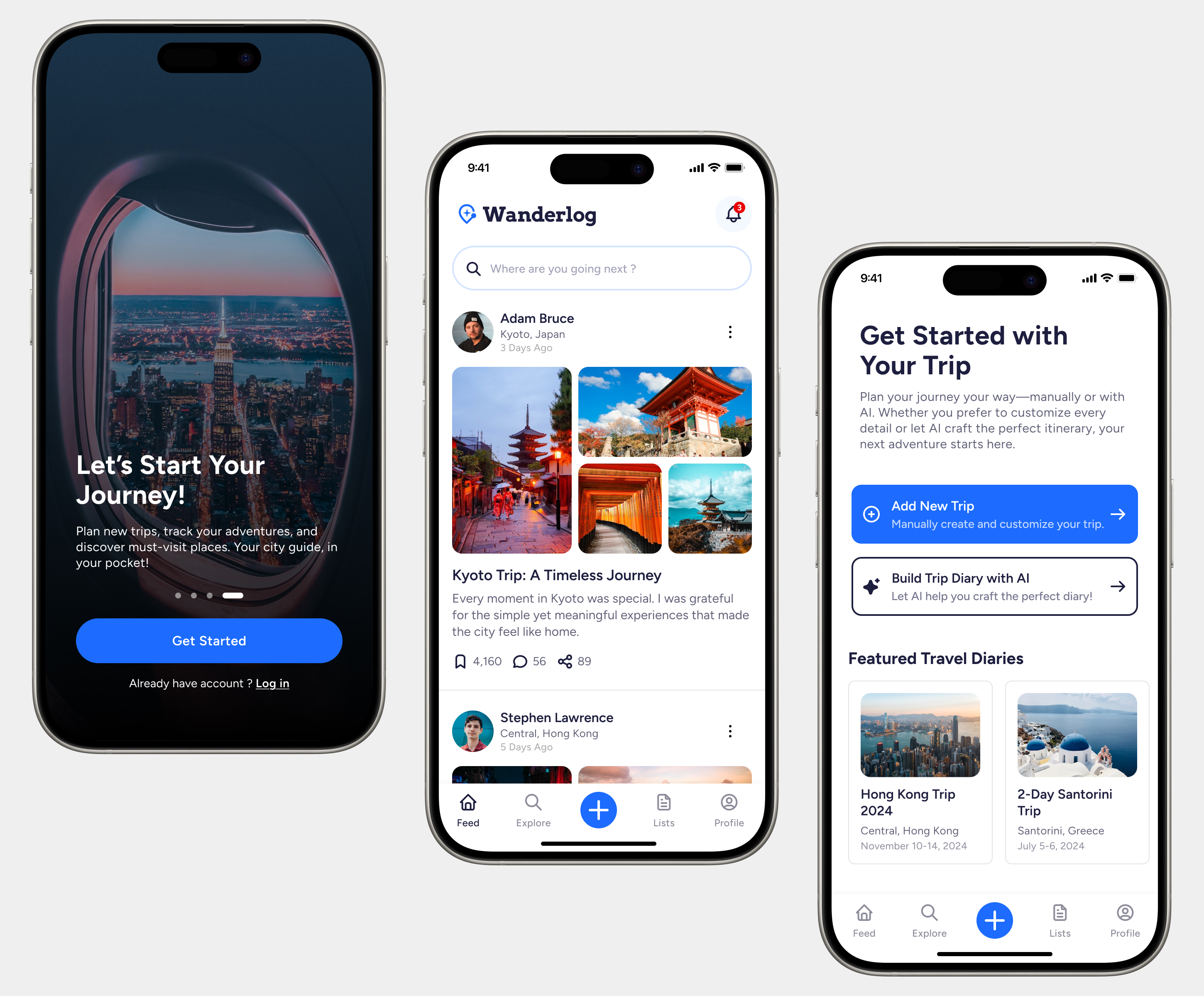 Social Travel Diray App